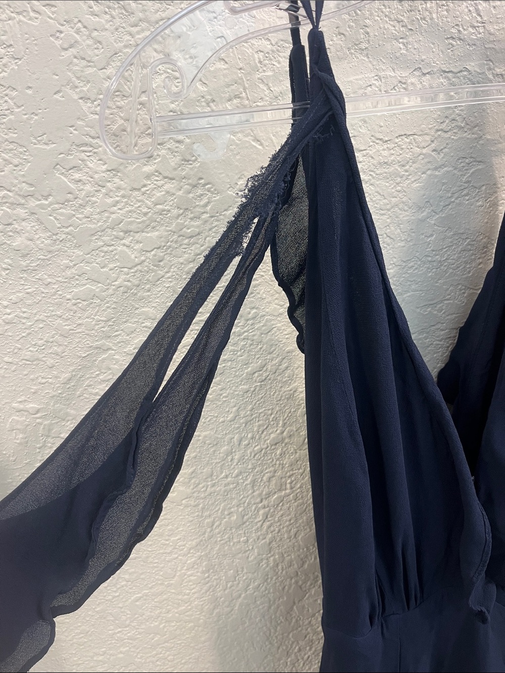 Reformation Navy Plunge V-Neck Maxi Dress READ - Picture 10 of 13